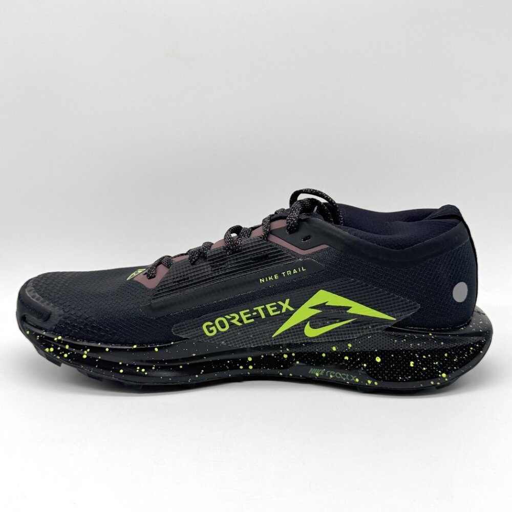 Nike Mens Pegasus Trail 5 GTX Black Volt Shoes Sz 10.5 New Outdoors FQ0908-014 - Picture 6 of 12